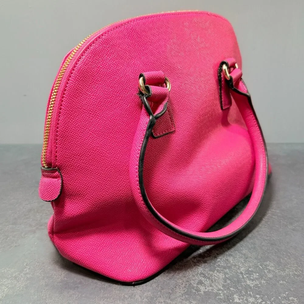 Apt. 9 HandBag | Pink Bow Gold Hardware | Full Zip Medium Purse